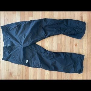 Helly Hansen Men Xl Ski Pants Black Relaxed Fit
